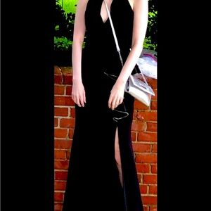 Women’s Windsor black prom gown.